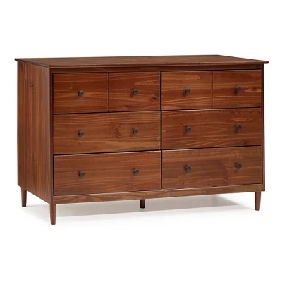 Stiva Classic Mid-Century Modern Horizontal 6 Drawer Dresser - Saracina Home 18 Stiva Classic Mid-Century Modern Horizontal 6 Drawer Dresser - Saracina Home - Image 18