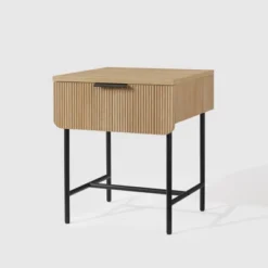 Modern Reeded 1 Drawer Side Table - Saracina Home 14 Modern Reeded 1 Drawer Side Table - Saracina Home -Homcom Store GUEST 78d03fb1 5d5d 49fe b94e 5288da9b8868