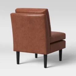 Gelbin Faux Leather Slipper Chair With Wood Legs - Threshold™ 6 Gelbin Faux Leather Slipper Chair With Wood Legs - Threshold™ -Homcom Store GUEST 79c6f7f3 f809 4654 bfbb 3f8fdad22532