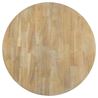 5 PCS Round Wood Extendable Dining Table Set With 4 Upholstered Dining Chairs-ModernLuxe 9 5 PCS Round Wood Extendable Dining Table Set With 4 Upholstered Dining Chairs-ModernLuxe - Image 9