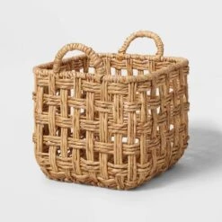 Twisted Open Checkered Weave Milk Crate Natural - Brightroom™ 8 Twisted Open Checkered Weave Milk Crate Natural - Brightroom™ -Homcom Store GUEST 7cdb0b06 63dd 4c9e 9054 23599ff003c3