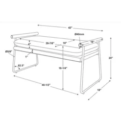 Cushioned Metal & Wood Bench - Cream/Black - Hearth & Hand™ With Magnolia 9 Cushioned Metal & Wood Bench - Cream/Black - Hearth & Hand™ With Magnolia -Homcom Store GUEST 7e0edb24 cd83 4489 8c4c a968e3c33a6c