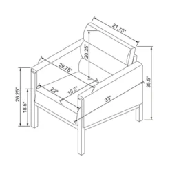 Faux Leather Upholstered Accent Arm Chair - Cognac - Hearth & Hand™ With Magnolia 15 Faux Leather Upholstered Accent Arm Chair - Cognac - Hearth & Hand™ With Magnolia -Homcom Store GUEST 7e6bfbad 94b5 4f19 9cf6 287fe7dd4aa9