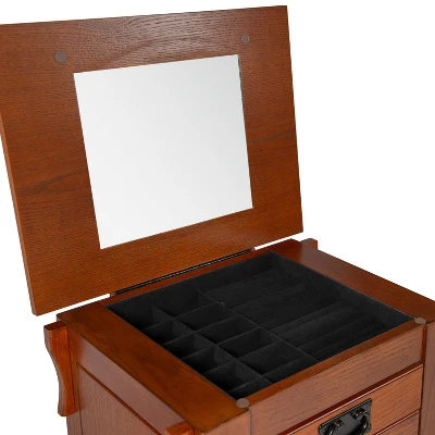 Delia Jewelry Armoire Brown - Powell Company 8 Delia Jewelry Armoire Brown - Powell Company - Image 8