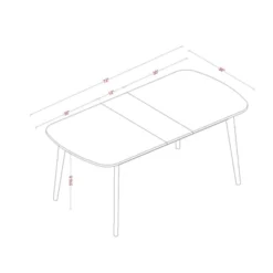 Astrid Mid-Century Drop Leaf Dining Table - Threshold™ 13 Astrid Mid-Century Drop Leaf Dining Table - Threshold™ -Homcom Store GUEST 804508c4 e30b 4c64 8f04 e4df960068df