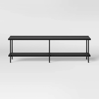 Wood And Metal TV Stand For TVs Up To 60" - Room Essentials™ 2 Wood And Metal TV Stand For TVs Up To 60" - Room Essentials™ - Image 2