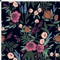 Geller Modern Counter Height Barstool In Botanical Grant Floral Ink - Threshold™ -Homcom Store GUEST 82426902 4614 4afe ab09 ea4d76a2f67f