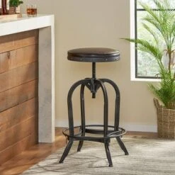 27.5" Gunner Swivel Barstool - Christopher Knight Home -Homcom Store GUEST 82ff8e9d 8141 4228 b7af 6e363725ff97
