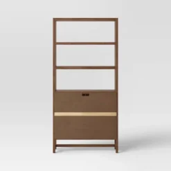 70.5" Warwick Storage Bookcase Brown - Threshold™ -Homcom Store GUEST 85980270 0fc8 4a5b ba6e e66fa9ae95c9