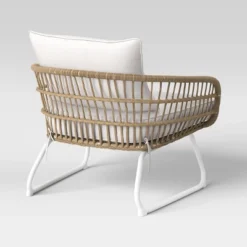 Southport Outdoor Patio Chair With Metal Legs, Club Chair Natural/White - Opalhouse™ 8 Southport Outdoor Patio Chair With Metal Legs, Club Chair Natural/White - Opalhouse™ -Homcom Store GUEST 85f574ff c7e7 4d01 b943 e6500f46c5aa