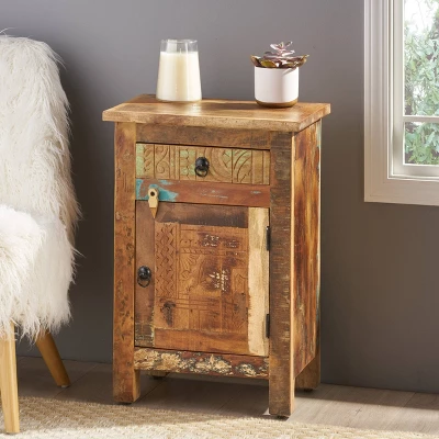 Wittwer Distressed End Table Brown - Christopher Knight Home 1 Wittwer Distressed End Table Brown - Christopher Knight Home