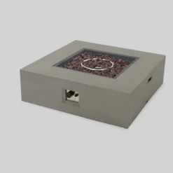 Oana 7pc Acacia V-Shaped Sectional Sofa Set With Fire Pit - Teak/Beige/Light Gray - Christopher Knight Home 8 Oana 7pc Acacia V-Shaped Sectional Sofa Set With Fire Pit - Teak/Beige/Light Gray - Christopher Knight Home -Homcom Store GUEST 8893c7e1 0d56 4b57 b707 47e41e847d7d