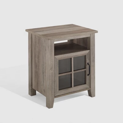 Transitional Classic Windowpane Storage Side Table - Saracina Home 10 Transitional Classic Windowpane Storage Side Table - Saracina Home - Image 10