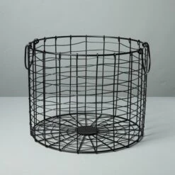Round Wire Storage Basket With Handles Black - Hearth & Hand™ With Magnolia 11 Round Wire Storage Basket With Handles Black - Hearth & Hand™ With Magnolia -Homcom Store GUEST 89271918 20ca 45a0 9c44 39bb0a31b0f0