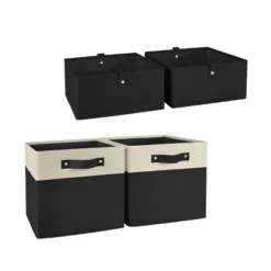 2pc Kids' 10.5" Two-Toned Folding Storage Bin Set - RiverRidge Home -Homcom Store GUEST 8933e176 15f2 4b4f 88be 21c5a3bb4e55