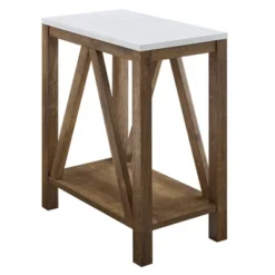 Taylen A Frame Farmhouse Open Storage Side Table - Saracina Home 15 Taylen A Frame Farmhouse Open Storage Side Table - Saracina Home -Homcom Store GUEST 8a56e050 18a3 4e19 8714 e5ed52064b38