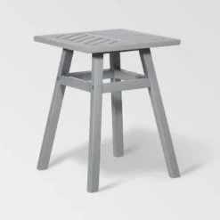 Slatted Chevron Acacia Wood Patio Side Table - Saracina Home -Homcom Store GUEST 8a61fdce ae8f 4182 bfc5 23d1bf943ad3