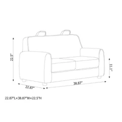 Upholstered Kids' Sofa Gray - Pillowfort™ -Homcom Store GUEST 8bd0e36e 147c 4c1d bcfb 73703a97ebdd