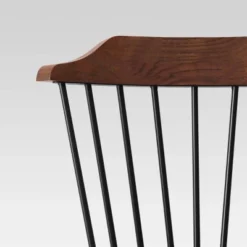 Delway Curved Back Mixed Material Counter Height Barstool Walnut - Threshold™ -Homcom Store GUEST 8c09173e d099 4df1 a94e ab93418d7e97