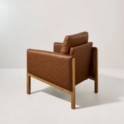 Faux Leather Upholstered Accent Arm Chair - Cognac - Hearth & Hand™ With Magnolia 10 Faux Leather Upholstered Accent Arm Chair - Cognac - Hearth & Hand™ With Magnolia -Homcom Store GUEST 8dd6e260 8922 4383 a370 058b5ae59a93