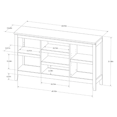 32" Carson Horizontal Bookcase With Adjustable Shelves - Threshold 4 32" Carson Horizontal Bookcase With Adjustable Shelves - Threshold - Image 4