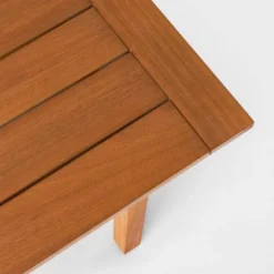 Kaufmann Wood Rectangle Patio Dining Table, Outdoor Furniture - Natural - Project 62™ -Homcom Store GUEST 8f533994 1d4d 4a58 955d 56e63a00c0f8