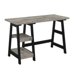 Designs2Go Trestle Desk With Shelves - Breighton Home -Homcom Store GUEST 90586636 b0dd 40ee bbf8 ea6a12b7038b
