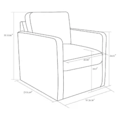 Pinetops Swivel Base Accent Chair - Threshold™ -Homcom Store GUEST 9122e1e1 4b4a 4722 a4d8 a5610912f064