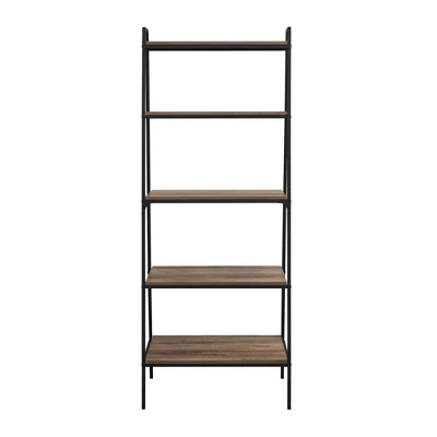 72" Open Storage Ladder Bookshelf - Saracina Home 5 72" Open Storage Ladder Bookshelf - Saracina Home - Image 5