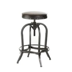 27.5" Gunner Swivel Barstool - Christopher Knight Home -Homcom Store GUEST 937dfb97 04f9 4837 8ee9 08ee1aeac2ec