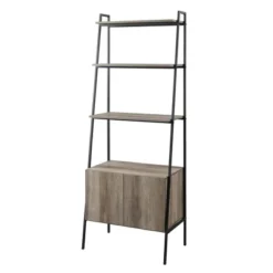 72" Open Shelf And Closed Storage Cabinet Ladder Bookcase - Saracina Home 18 72" Open Shelf And Closed Storage Cabinet Ladder Bookcase - Saracina Home -Homcom Store GUEST 95647392 bcf6 4609 85d2 67f249b2f3ff
