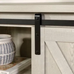Modern Transitional Sliding Barndoor TV Stand For TVs Up To 65"- Saracina Home -Homcom Store GUEST 964d1916 022a 4e1e 9775 20ffa11829ba