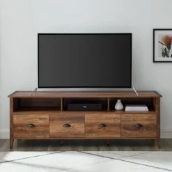4 Drawer Farmhouse TV Stand For TVs Up To 80" - Saracina Home 17 4 Drawer Farmhouse TV Stand For TVs Up To 80" - Saracina Home -Homcom Store GUEST 96a5e6bf bea8 466a b714 93192818c2e9