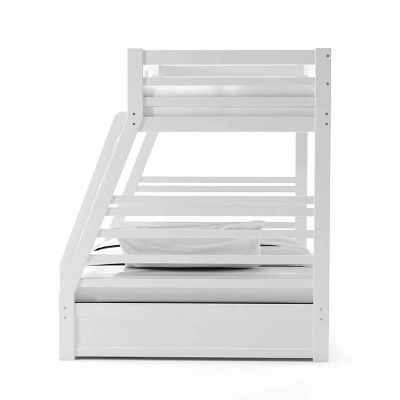 HOMES: Inside + Out Twin Over Full Kids' Emma Bunk Bed Wire Brushed White - IoHOMES 3 HOMES: Inside + Out Twin Over Full Kids' Emma Bunk Bed Wire Brushed White - IoHOMES - Image 3