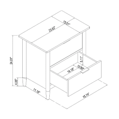 2-Drawer Wood Nightstand - Hearth & Hand™ With Magnolia 6 2-Drawer Wood Nightstand - Hearth & Hand™ With Magnolia - Image 6