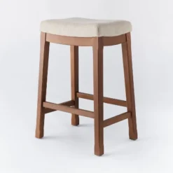 Candor Wood And Upholstered Saddle Counter Height Barstool - Threshold™ 15 Candor Wood And Upholstered Saddle Counter Height Barstool - Threshold™ -Homcom Store GUEST 9752c844 5eab 4428 9bc4 84b07e39c310