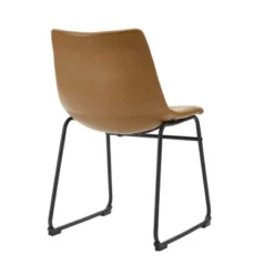 Set Of 2 Laslo Modern Upholstered Faux Leather Dining Chairs - Saracina Home -Homcom Store GUEST 9c08c6e5 09f4 403a 844a a5fe7811db86