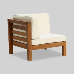 Oana 7pc Acacia V-Shaped Sectional Sofa Set With Fire Pit - Teak/Beige/Light Gray - Christopher Knight Home 9 Oana 7pc Acacia V-Shaped Sectional Sofa Set With Fire Pit - Teak/Beige/Light Gray - Christopher Knight Home -Homcom Store GUEST a07ff955 b3d4 468d a75b 480cf131f0f8