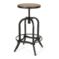 2pc Farmdale Industrial Firwood Adjustable Height Swivel Counter Height Barstools Antique Natural/Pewter - Christopher Knight Home 11 2pc Farmdale Industrial Firwood Adjustable Height Swivel Counter Height Barstools Antique Natural/Pewter - Christopher Knight Home -Homcom Store GUEST a3ad2250 e107 46f8 b155 fb14e222957c