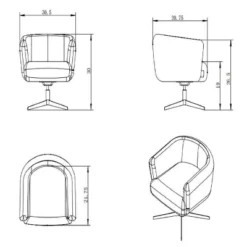 Morpho Swivel Armchair - Threshold™ 16 Morpho Swivel Armchair - Threshold™ -Homcom Store GUEST a3b3d07e 0d72 4668 abc8 9eef5cda41b8