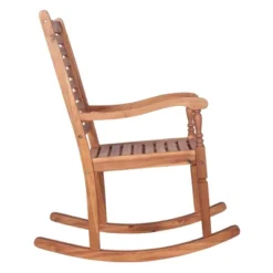 Bamberg Transitional Acacia Wood Outdoor Rocking Chair - Saracina Home 15 Bamberg Transitional Acacia Wood Outdoor Rocking Chair - Saracina Home -Homcom Store GUEST a3d1d40e 25e3 46f0 89f7 27e03efb18b7