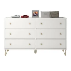 6 Drawer Finley Dresser White - Novogratz 15 6 Drawer Finley Dresser White - Novogratz -Homcom Store GUEST a75a2747 7078 4d61 8aa9 7cb167ed4b80