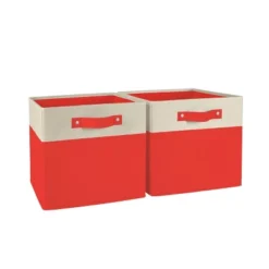 2pc Kids' 10.5" Two-Toned Folding Storage Bin Set - RiverRidge Home -Homcom Store GUEST a8eac66a 9058 4bec 85c5 19ae38a31c4e