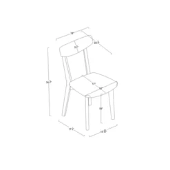 Astrid Mid-Century Dining Chairs - Threshold™ -Homcom Store GUEST a9ca3eee 4e1b 44cc 9434 431437e4e776