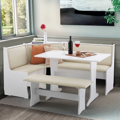 Penrose Storage Nook Dining Set - Linon 1 Penrose Storage Nook Dining Set - Linon