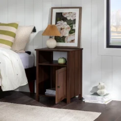 Georgia Single Door Storage Nightstand - Saracina Home -Homcom Store GUEST ab531eff 1655 4f5b 91fc 645d5a45fe06