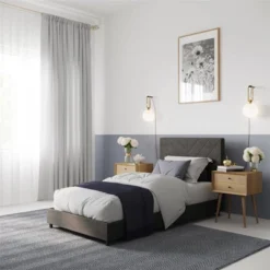 Yanis Upholstered Bed With USB - Room & Joy 12 Yanis Upholstered Bed With USB - Room & Joy -Homcom Store GUEST abc33062 618f 4faf 8345 322edc2b568e