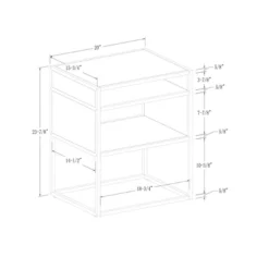 Modern Wood And Metal Side Table With Open Storage - Saracina Home 11 Modern Wood And Metal Side Table With Open Storage - Saracina Home -Homcom Store GUEST aca3f5db 2606 4ca9 b772 e638a4c356d9