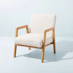 Upholstered Wood Framed Accent Arm Chair - Hearth & Hand™ With Magnolia -Homcom Store GUEST af5b8d5d 4da7 4bc1 b0d6 8a338795b23d