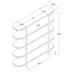 57" Portola Hills 5 Shelf Horizontal Bookcase - Threshold™ Designed With Studio McGee 18 57" Portola Hills 5 Shelf Horizontal Bookcase - Threshold™ Designed With Studio McGee -Homcom Store GUEST b0ffd2cc a3d5 4cfa 8018 6df7d8fb0ee4